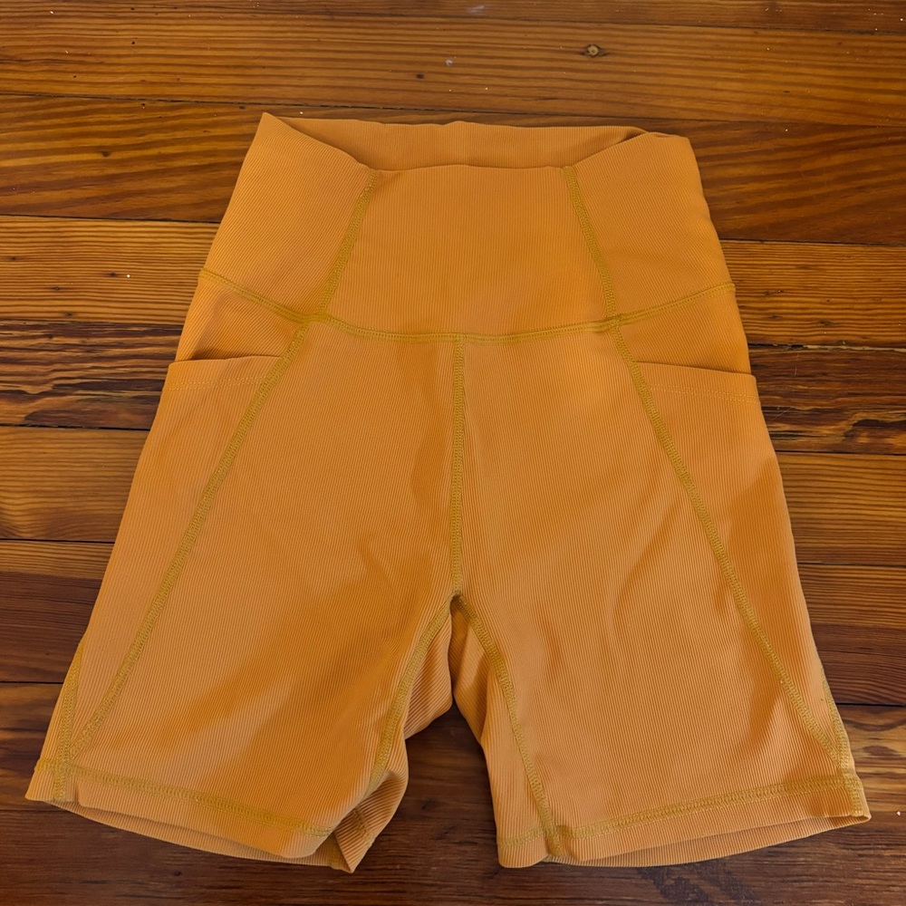 Women's Wilo Orange Bike Shorts